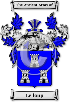 Le loup Family Crest Download (jpg) Legacy Series - 150 DPI